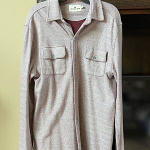 The Normal Brand Maroon and Cream Shirt